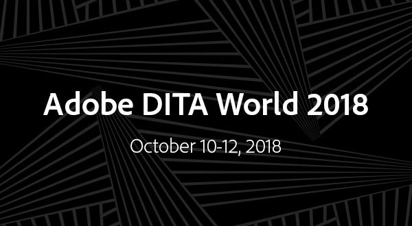 Register for Adobe DITA World 2018