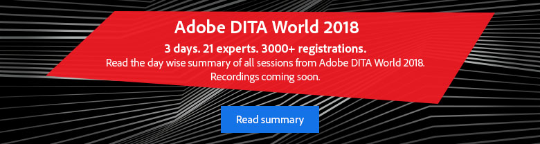 Adobe DITA World 2018