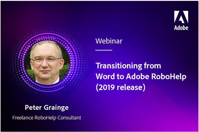 Transitioning from Word to Adobe RoboHelp (2019 release)
