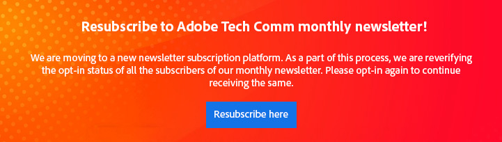 Tech Comm Monthly by Adobe