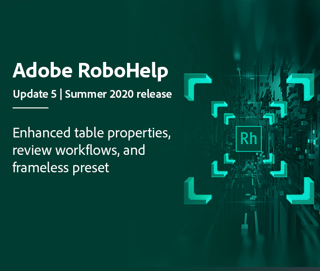 Update 5 of Adobe RoboHelp is available now - Image