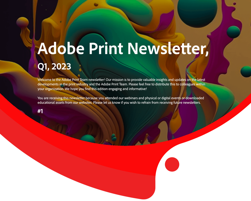 Adobe Print Executive Newsletter